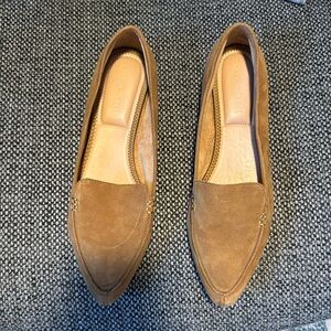Kelly & Katie Tan Suede Leather Loafers